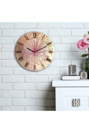 Horloge décorative en MDF - Multicolore