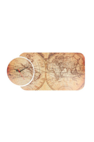Horloge décorative en MDF (2 pièces) - Multicolore