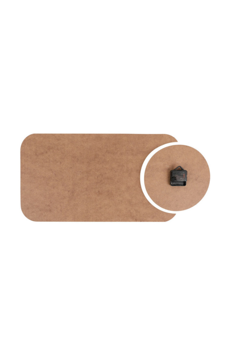 Horloge décorative en MDF (2 pièces) - Multicolore
