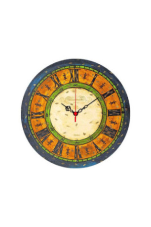 Horloge décorative en MDF - Multicolore