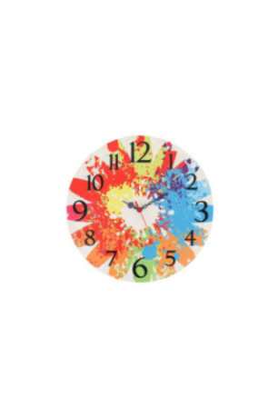 Horloge décorative en MDF - Multicolore