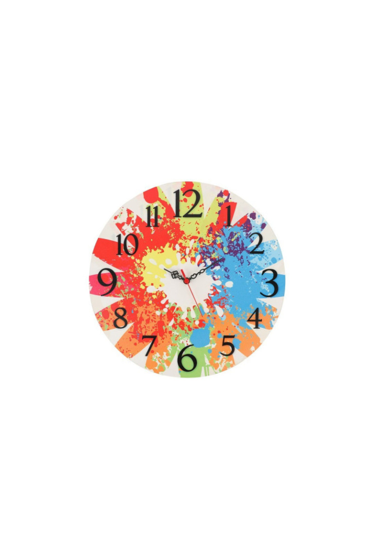 Horloge décorative en MDF - Multicolore