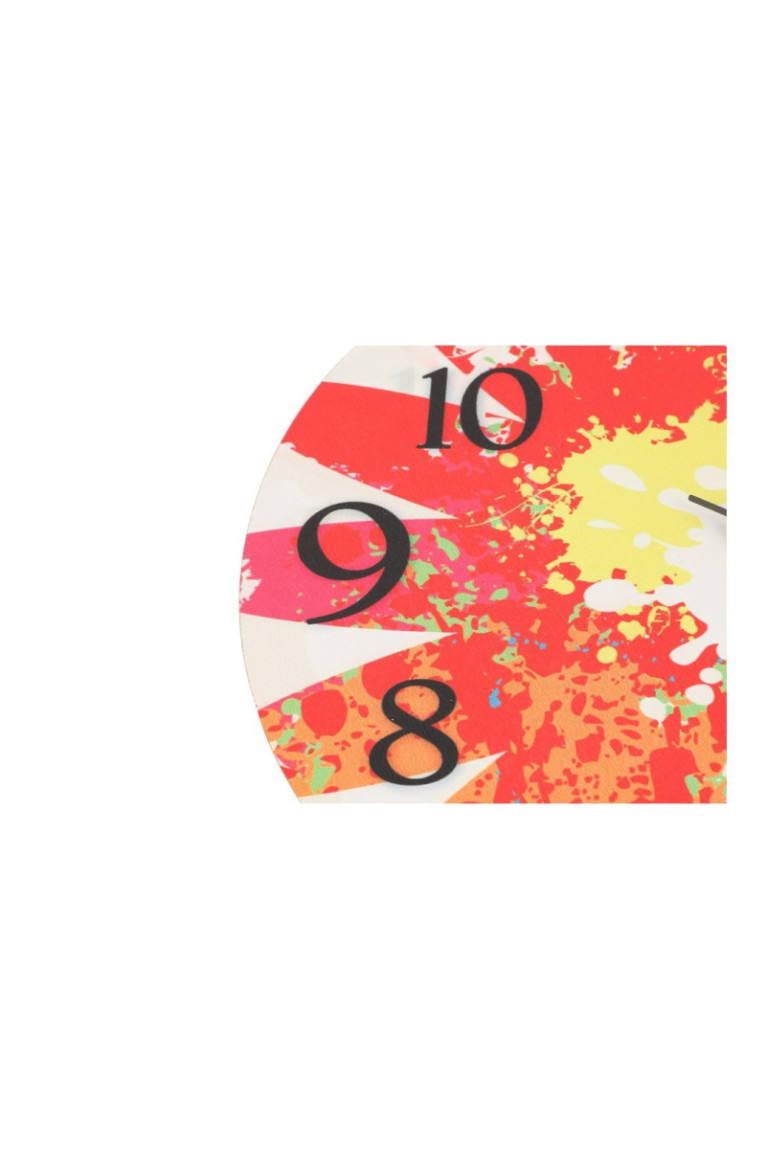 Horloge décorative en MDF - Multicolore