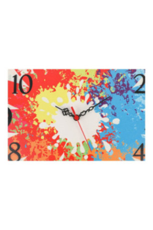 Horloge décorative en MDF - Multicolore