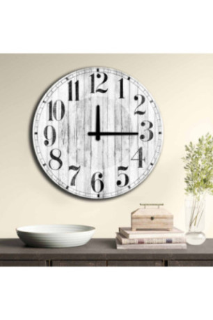 Horloge décorative en MDF - Multicolore