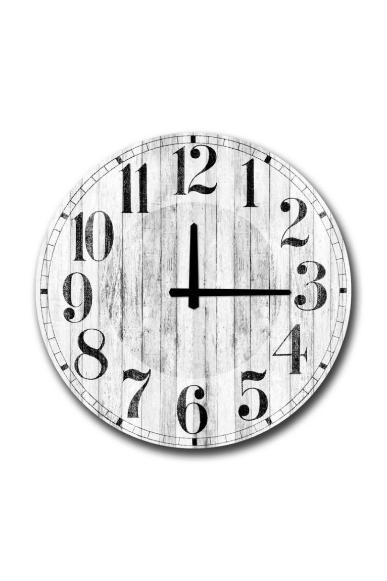 Horloge décorative en MDF - Multicolore