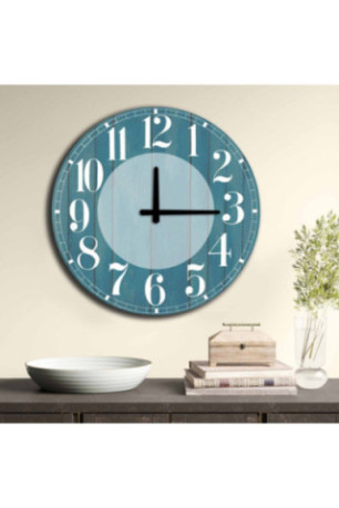 Horloge décorative en MDF - Multicolore