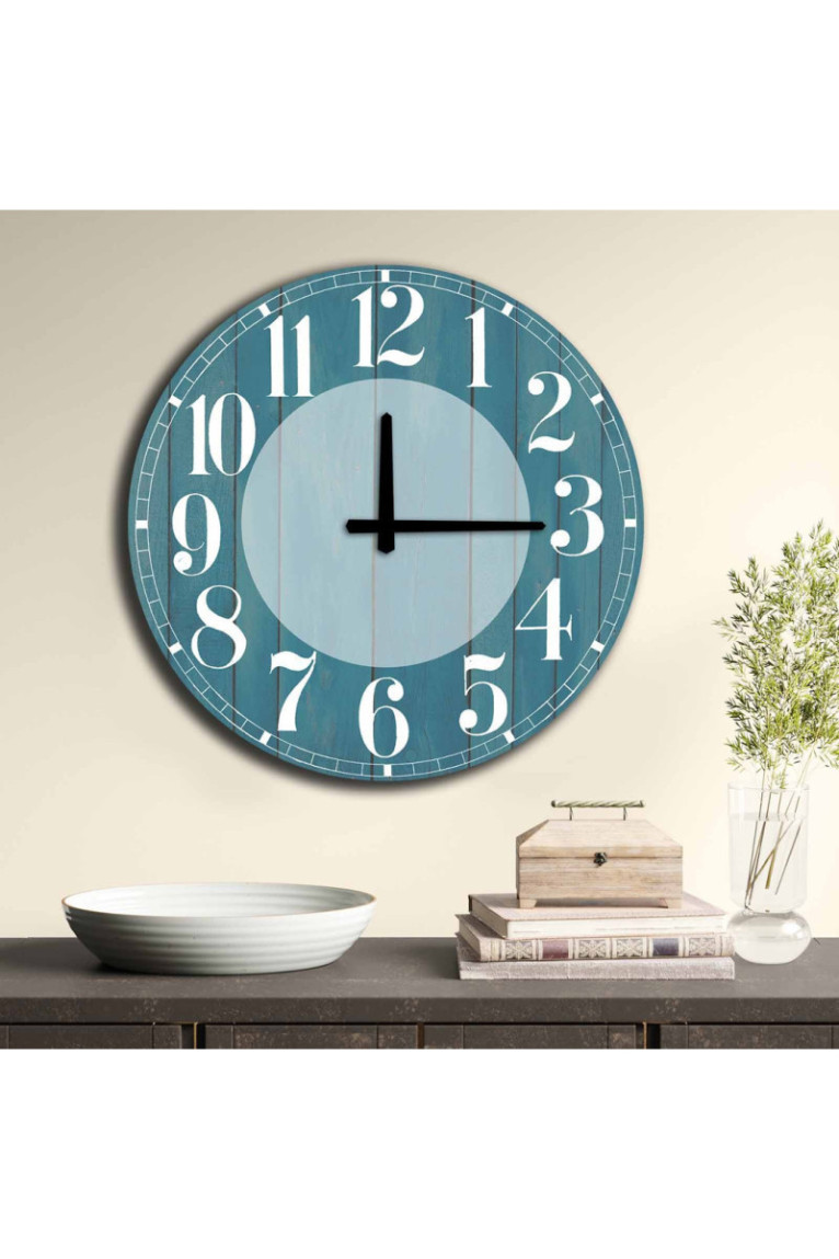 Horloge décorative en MDF - Multicolore