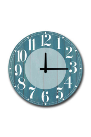 Horloge décorative en MDF - Multicolore