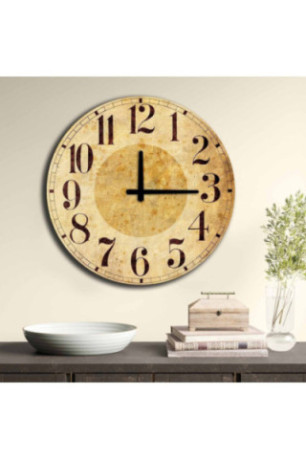 Horloge décorative en MDF - Multicolore