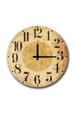 Horloge décorative en MDF - Multicolore