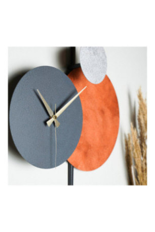 Horloge murale décorative en métal - Cuivre noir