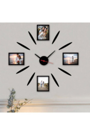 Horloge décorative en MDF - Multicolore