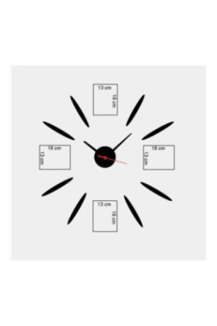 Horloge décorative en MDF - Multicolore