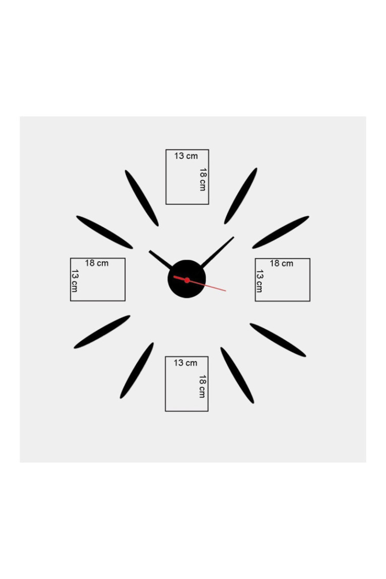 Horloge décorative en MDF - Multicolore