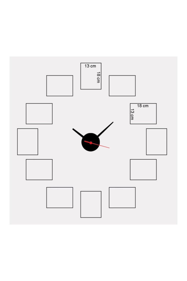 Horloge murale décorative - Multicolore