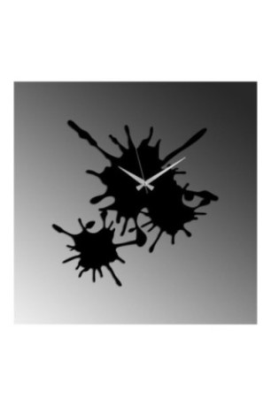 Horloge murale décorative en métal - Noir