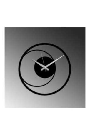 Horloge murale décorative en métal - Noir