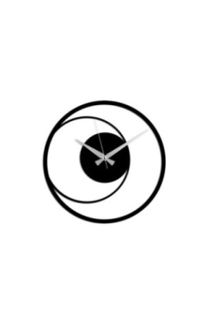 Horloge murale décorative en métal - Noir