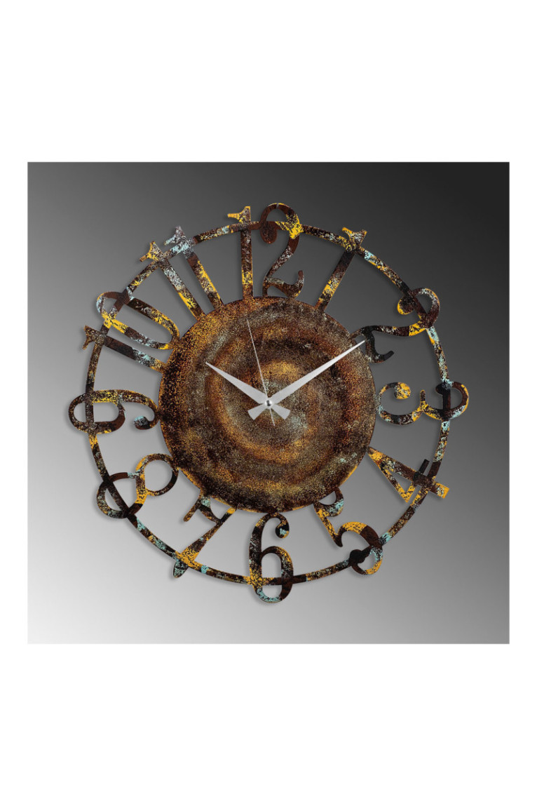 Horloge murale décorative en métal - Multicolore