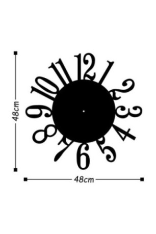 Horloge murale décorative en métal - Noir