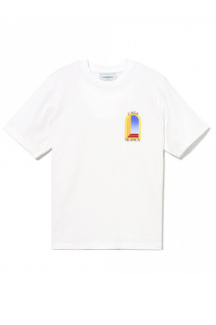 T-shirt logo imprimé MC Casa blanca
