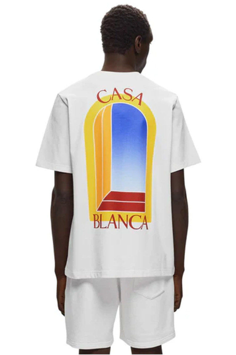 T-shirt logo imprimé MC Casa blanca