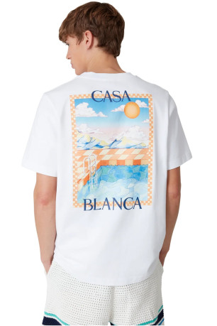 T‑shirt Mc Surreal Pool Casa blanca