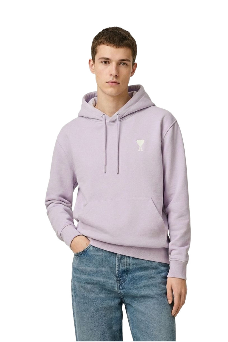 Sweat à capuche Ami de Cœur Lilas Ami paris