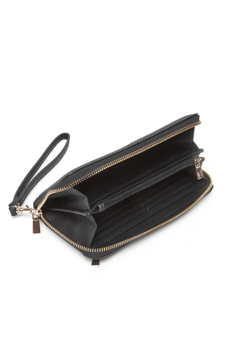 Portefeuille logo cuir PU Guess jeans