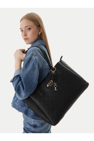 Cabas monogramme cuir PU Guess jeans