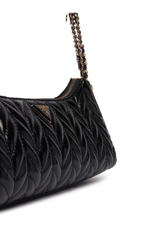 Sac baguette épaule matelassé vernis Guess jeans