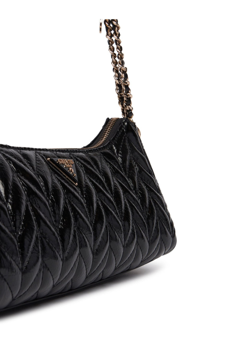 Sac baguette épaule matelassé vernis Guess jeans