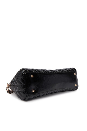 Sac baguette épaule matelassé vernis Guess jeans