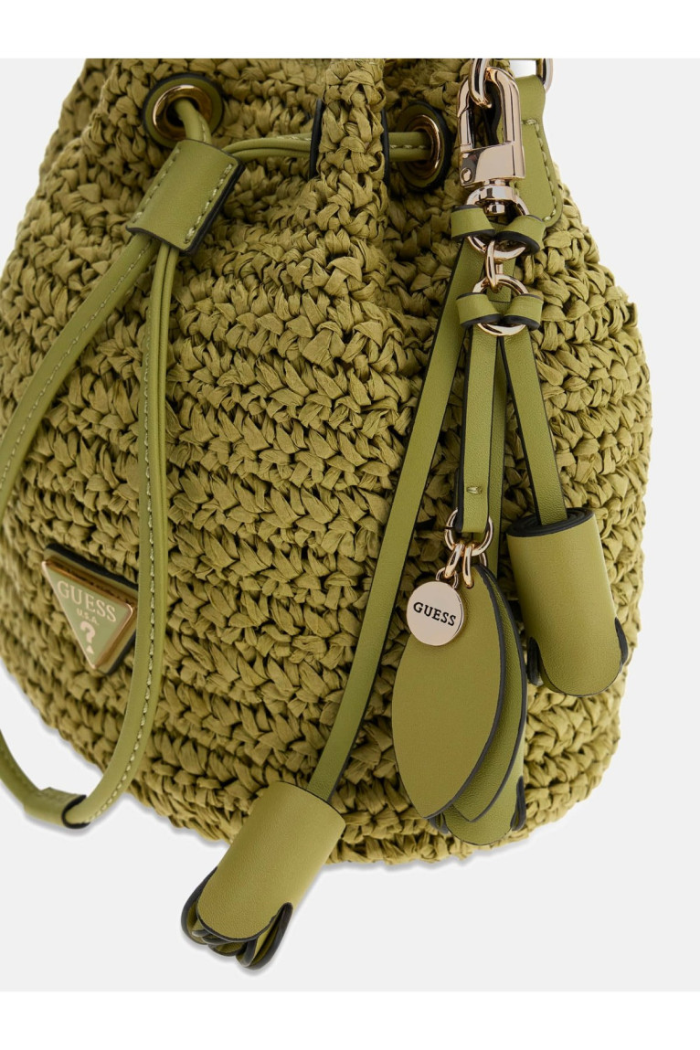 Sac sceau en rafia Guess jeans