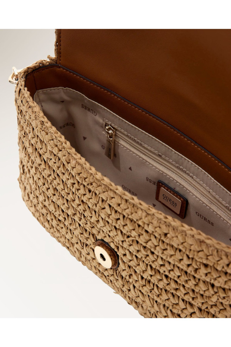 Sac baguette en rafia Guess jeans