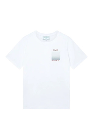 T-shirt logo carré gradient manches courtes Casa blanca