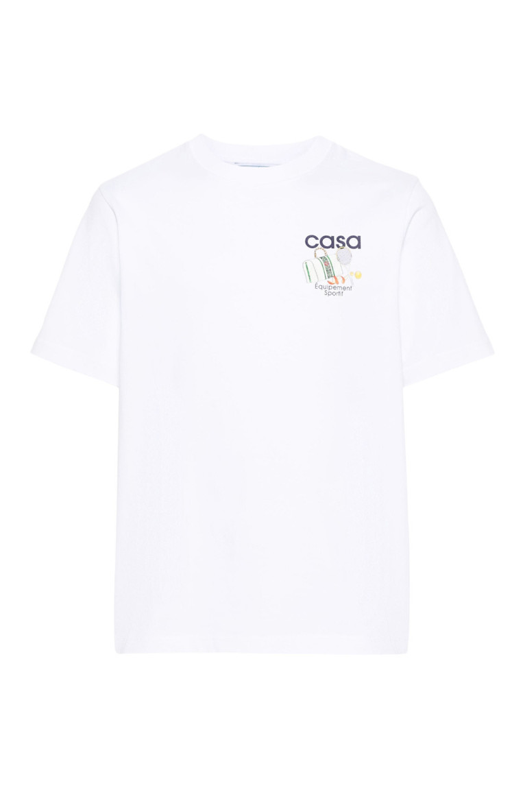 TShirt MC coton logo impression Casa blanca