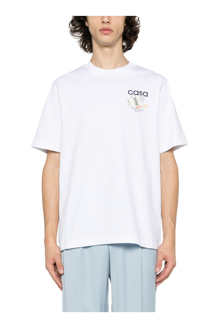 TShirt MC coton logo impression Casa blanca