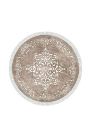 Tapis de couloir - 100x100cm -  Beige Blanc