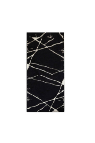 Tapis de couloir - 80x200cm -  Noir et blanc