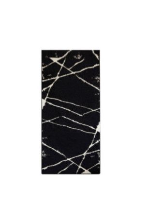 Tapis de couloir - 80x300cm -  Noir et blanc