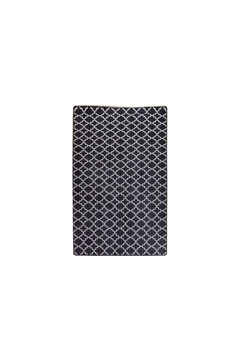 Tapis de couloir - 80x200cm -  Noir et blanc