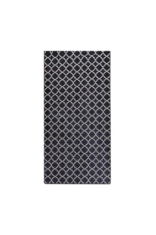 Tapis de couloir - 80x300cm -  Noir et blanc