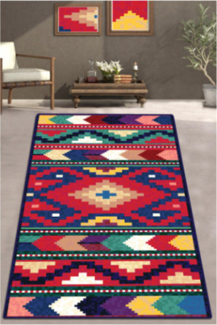 Tapis de couloir - 80x150cm -  Multicolore