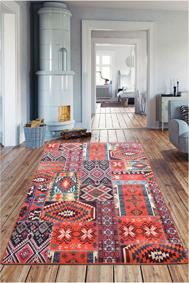 Tapis de couloir - 80x200cm -  Multicolore