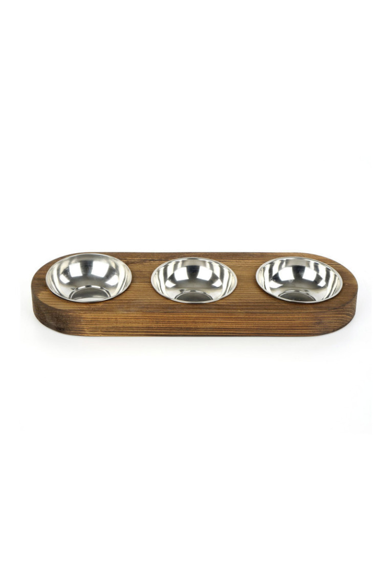 Gamelle pour animaux - Noyer