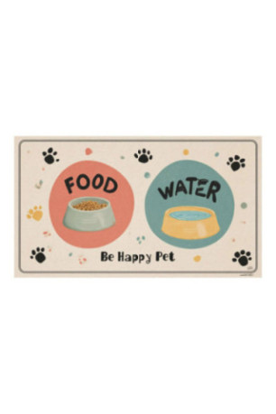 Tapis d'alimentation pour animaux - Multicolore