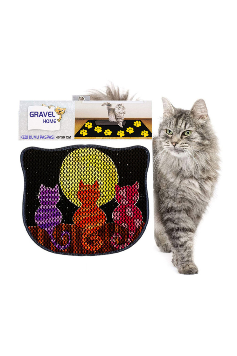 Tapis de litière pour chat - Multicolore