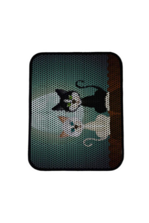 Tapis de litière pour chat - Multicolore